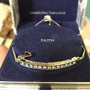 Faith Bracelet; Crystals from Swarovski